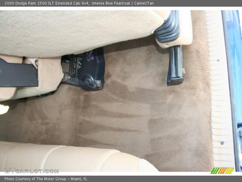 Intense Blue Pearlcoat / Camel/Tan 2000 Dodge Ram 1500 SLT Extended Cab 4x4
