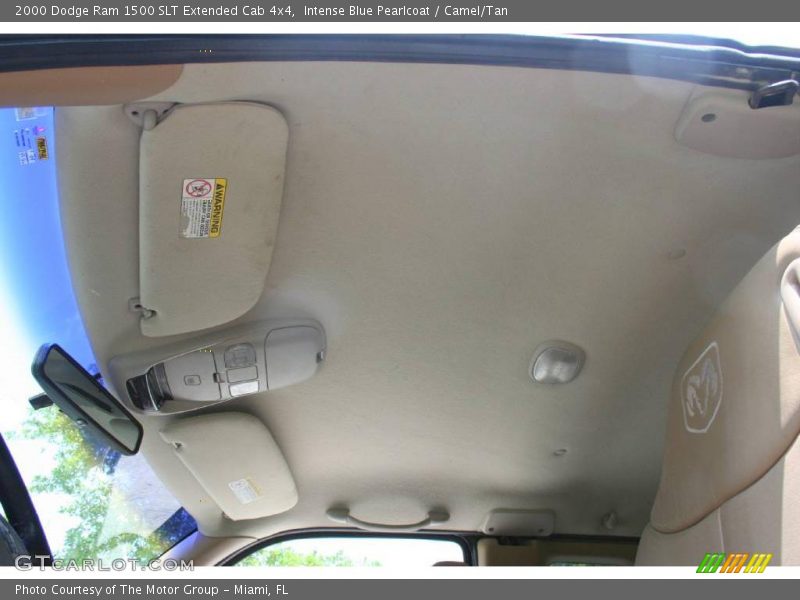Intense Blue Pearlcoat / Camel/Tan 2000 Dodge Ram 1500 SLT Extended Cab 4x4