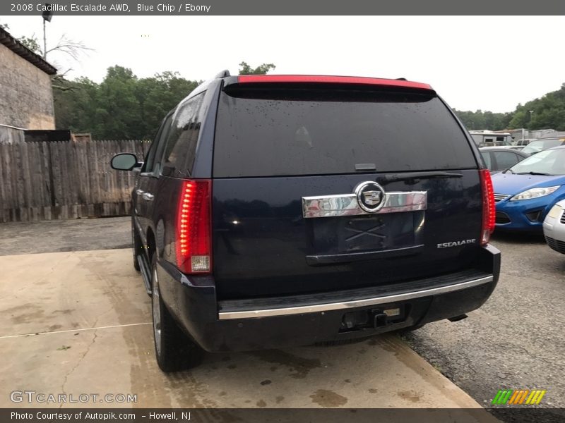 Blue Chip / Ebony 2008 Cadillac Escalade AWD