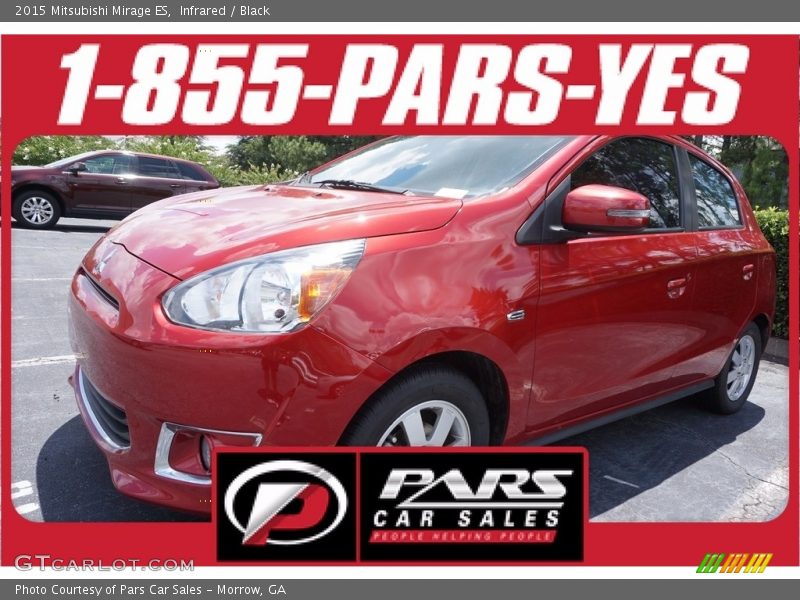 Infrared / Black 2015 Mitsubishi Mirage ES