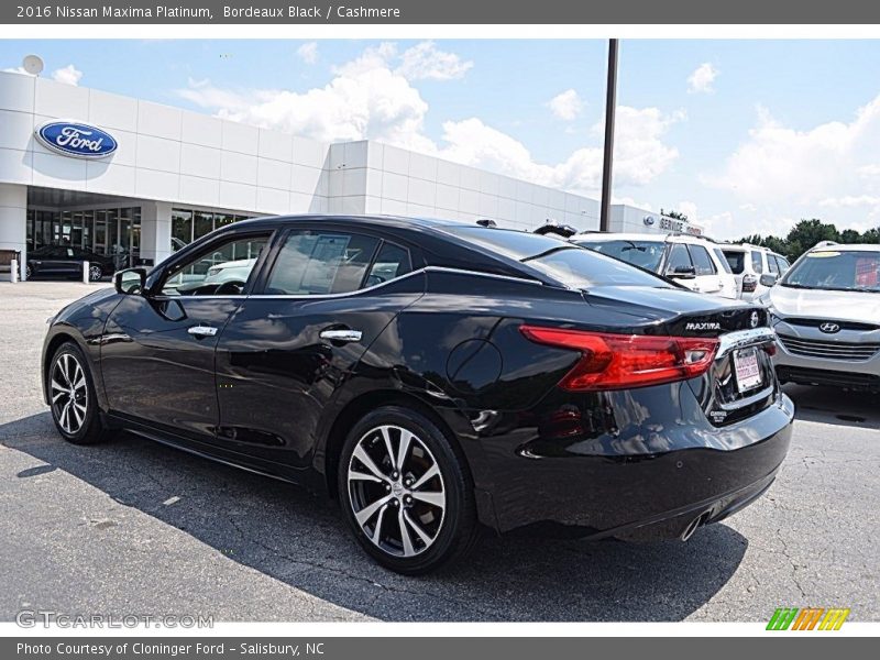 Bordeaux Black / Cashmere 2016 Nissan Maxima Platinum
