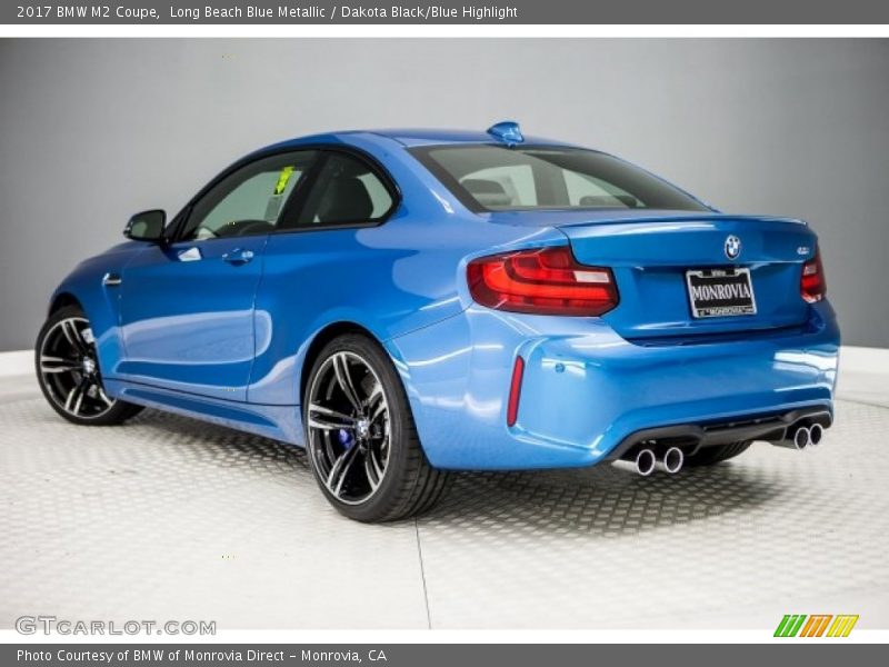 Long Beach Blue Metallic / Dakota Black/Blue Highlight 2017 BMW M2 Coupe