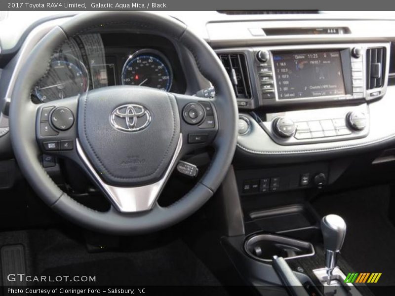 Galactic Aqua Mica / Black 2017 Toyota RAV4 Limited