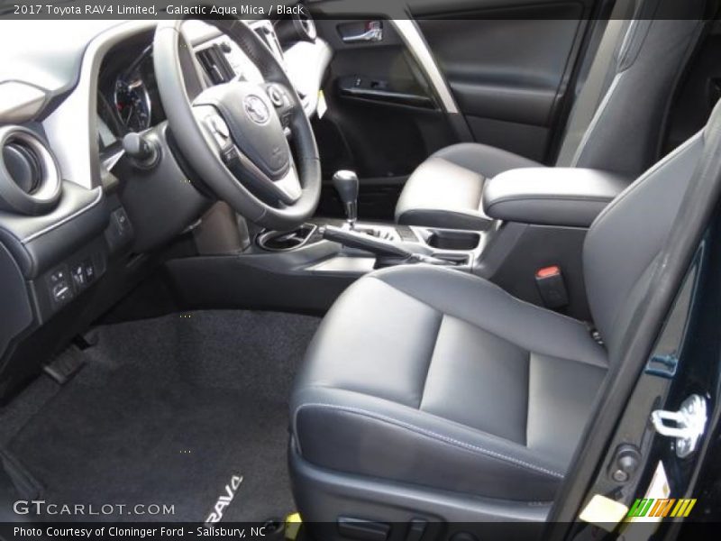 Galactic Aqua Mica / Black 2017 Toyota RAV4 Limited