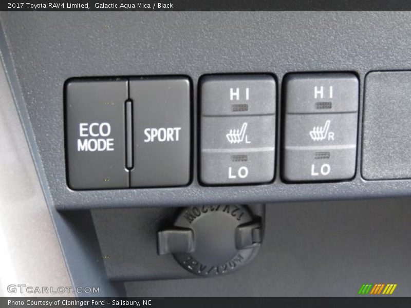 Galactic Aqua Mica / Black 2017 Toyota RAV4 Limited