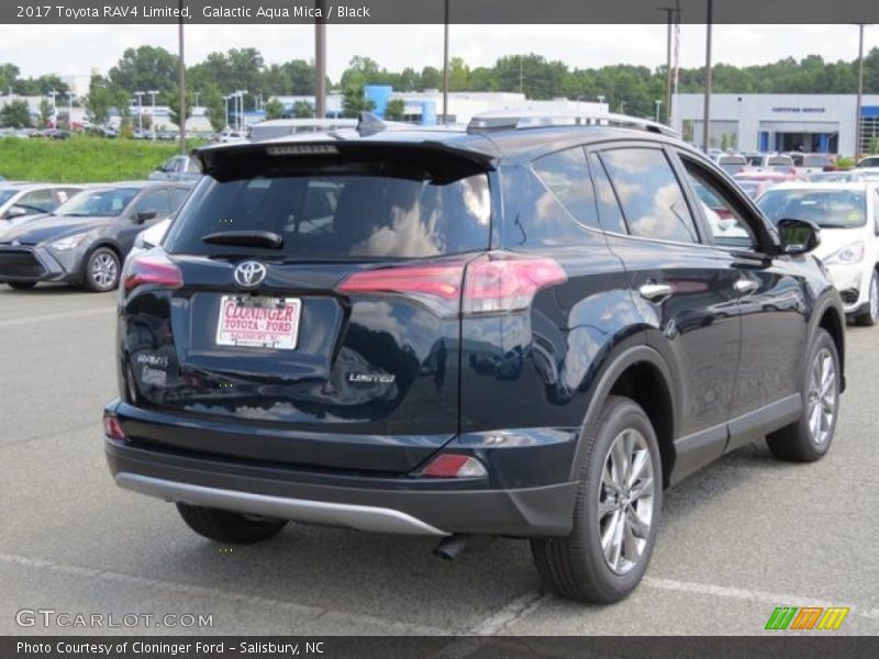 Galactic Aqua Mica / Black 2017 Toyota RAV4 Limited