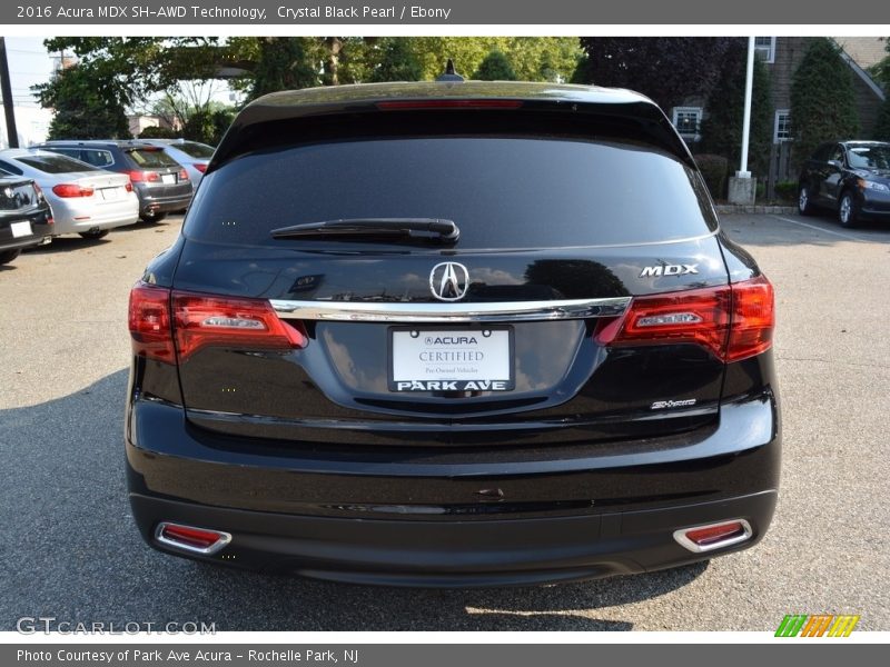 Crystal Black Pearl / Ebony 2016 Acura MDX SH-AWD Technology