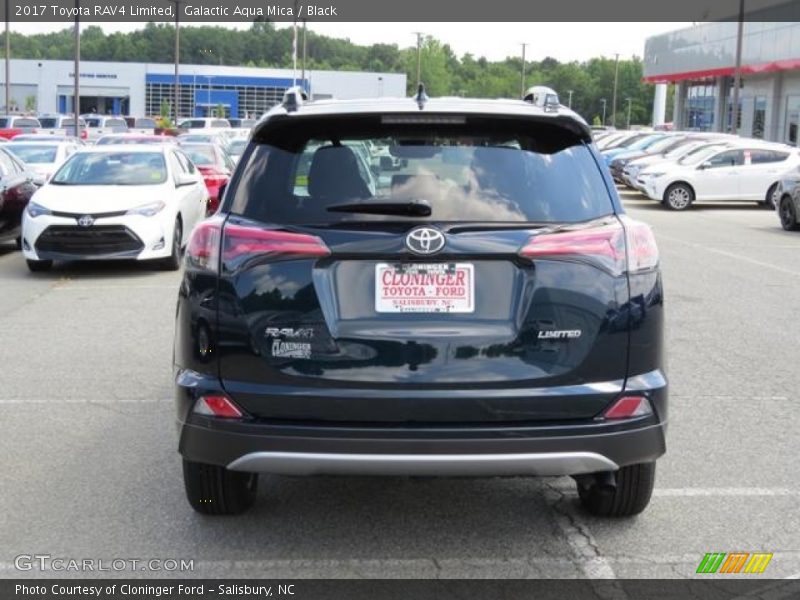 Galactic Aqua Mica / Black 2017 Toyota RAV4 Limited