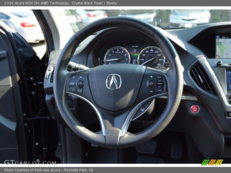 Crystal Black Pearl / Ebony 2016 Acura MDX SH-AWD Technology
