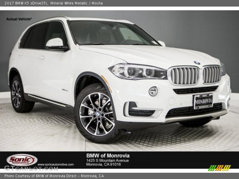 Mineral White Metallic / Mocha 2017 BMW X5 sDrive35i