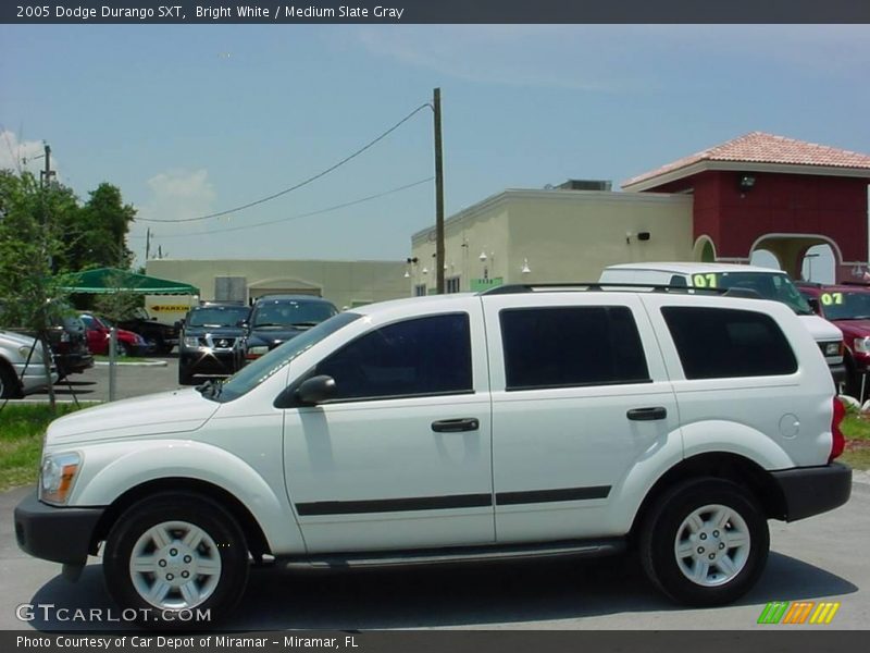 Bright White / Medium Slate Gray 2005 Dodge Durango SXT