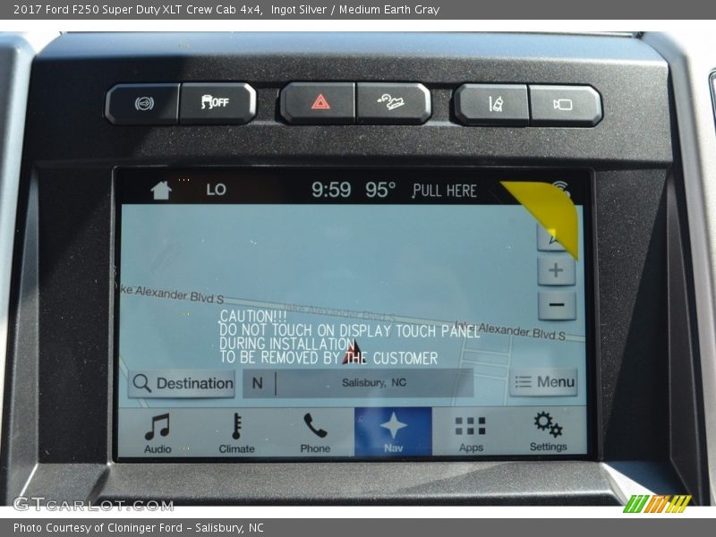 Ingot Silver / Medium Earth Gray 2017 Ford F250 Super Duty XLT Crew Cab 4x4