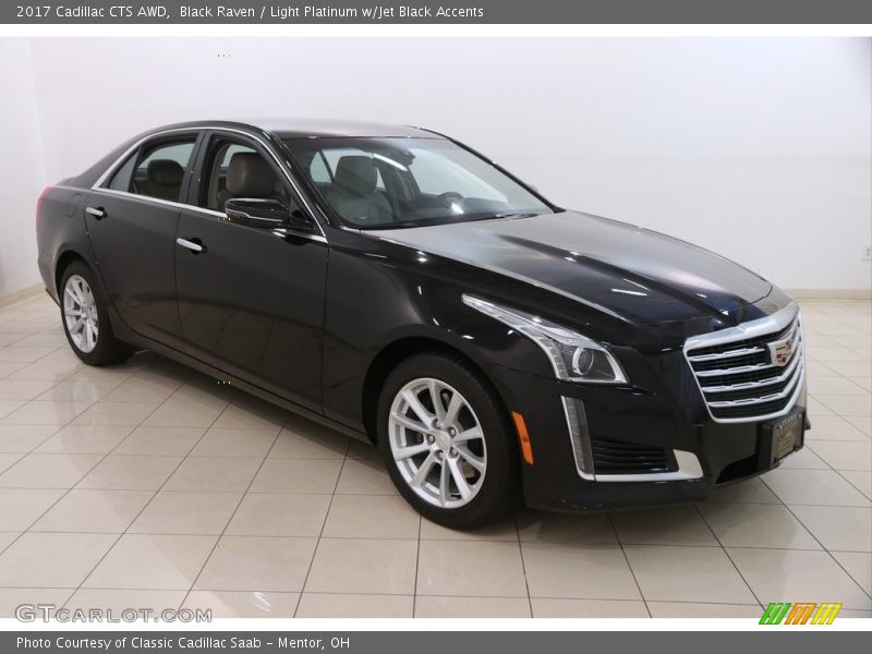 Black Raven / Light Platinum w/Jet Black Accents 2017 Cadillac CTS AWD