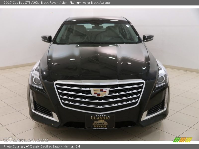 Black Raven / Light Platinum w/Jet Black Accents 2017 Cadillac CTS AWD