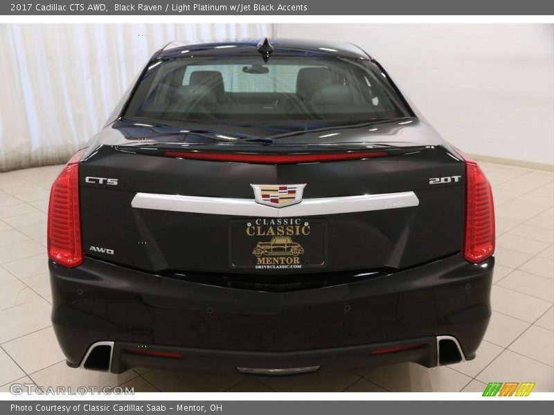 Black Raven / Light Platinum w/Jet Black Accents 2017 Cadillac CTS AWD