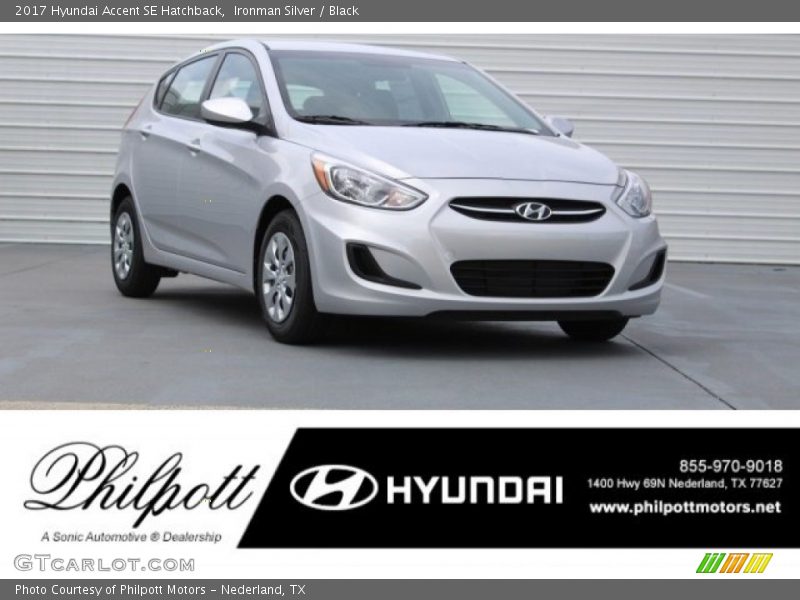 Ironman Silver / Black 2017 Hyundai Accent SE Hatchback