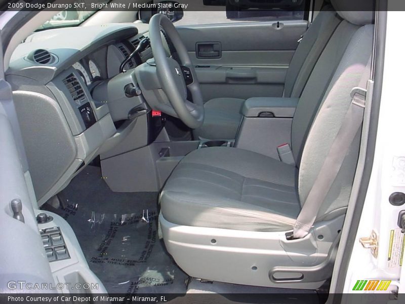 Bright White / Medium Slate Gray 2005 Dodge Durango SXT