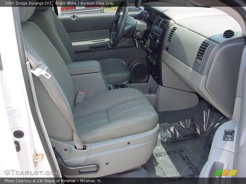 Bright White / Medium Slate Gray 2005 Dodge Durango SXT