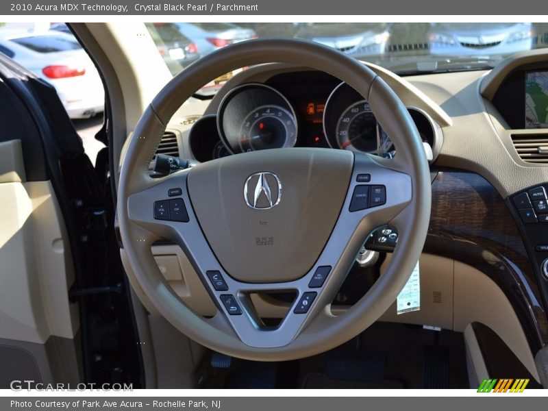 Crystal Black Pearl / Parchment 2010 Acura MDX Technology