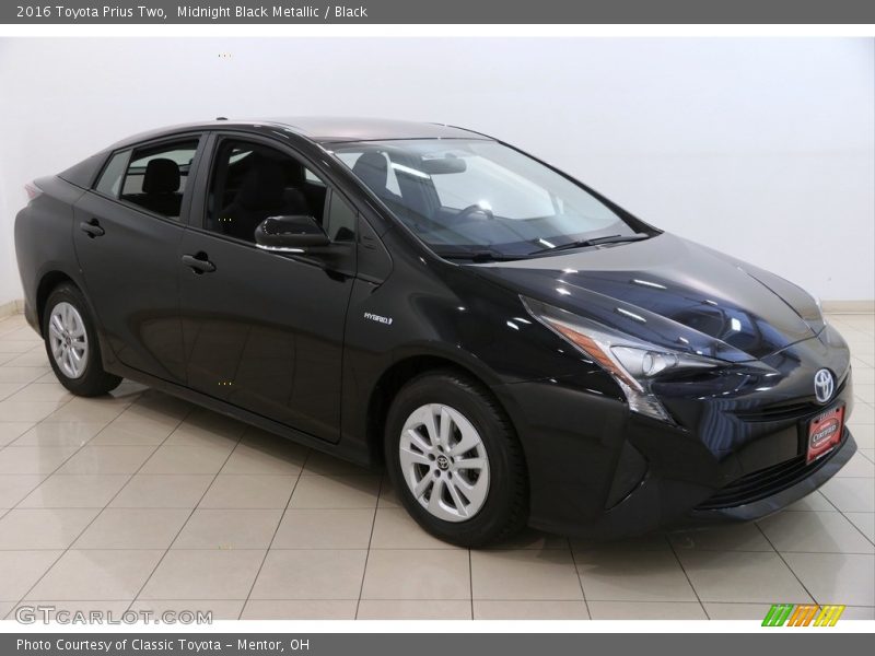 Midnight Black Metallic / Black 2016 Toyota Prius Two
