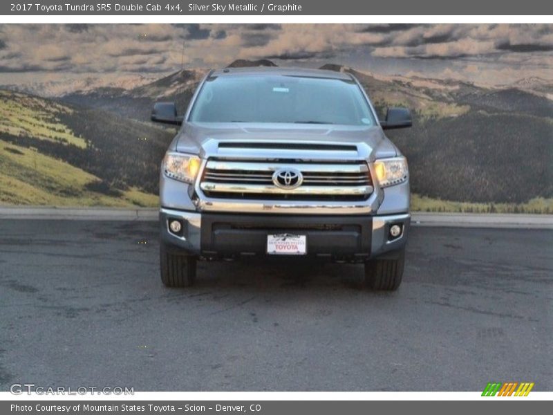 Silver Sky Metallic / Graphite 2017 Toyota Tundra SR5 Double Cab 4x4