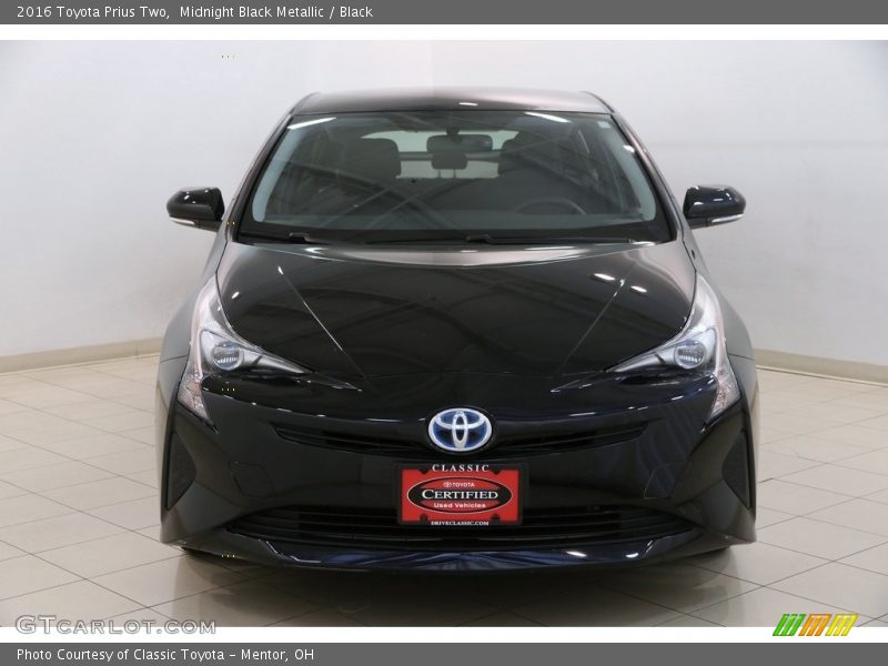 Midnight Black Metallic / Black 2016 Toyota Prius Two