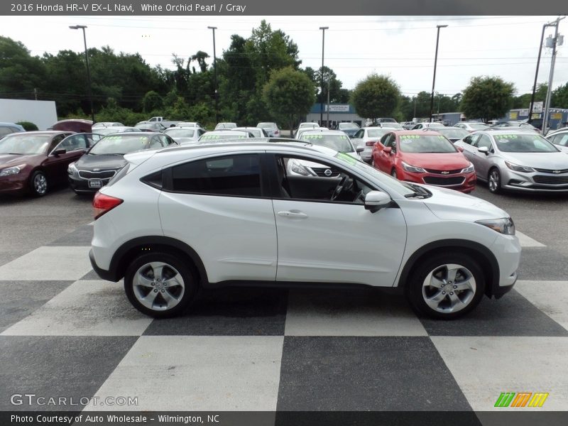White Orchid Pearl / Gray 2016 Honda HR-V EX-L Navi