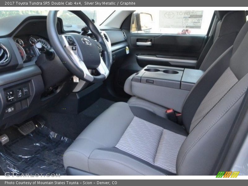Silver Sky Metallic / Graphite 2017 Toyota Tundra SR5 Double Cab 4x4