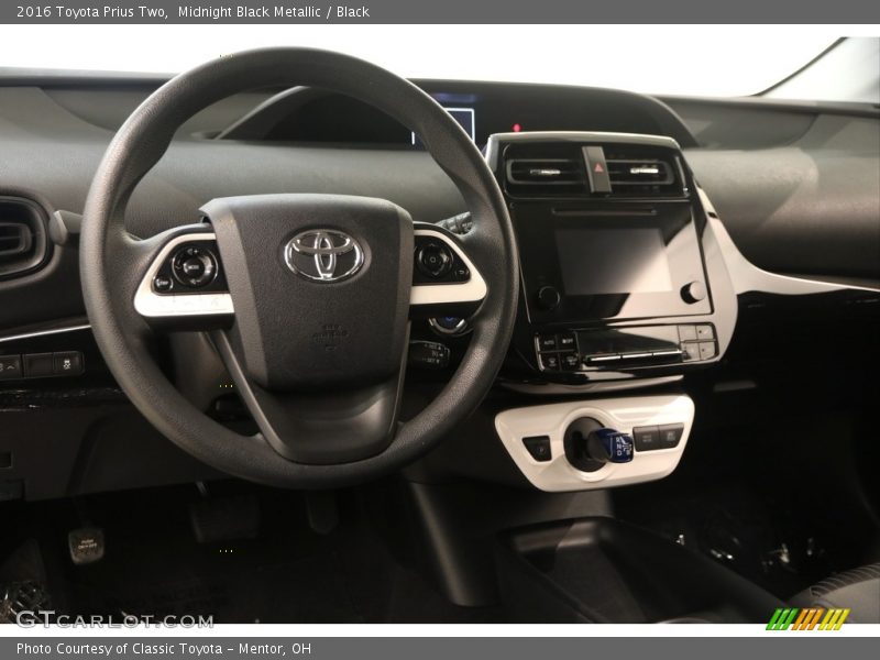 Midnight Black Metallic / Black 2016 Toyota Prius Two