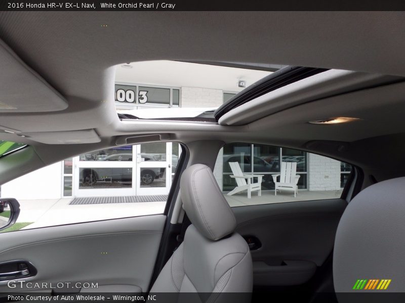 White Orchid Pearl / Gray 2016 Honda HR-V EX-L Navi