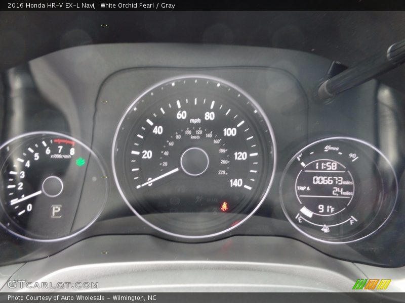 White Orchid Pearl / Gray 2016 Honda HR-V EX-L Navi