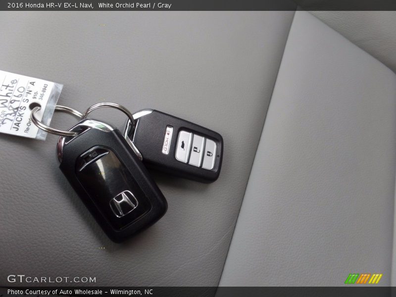 White Orchid Pearl / Gray 2016 Honda HR-V EX-L Navi