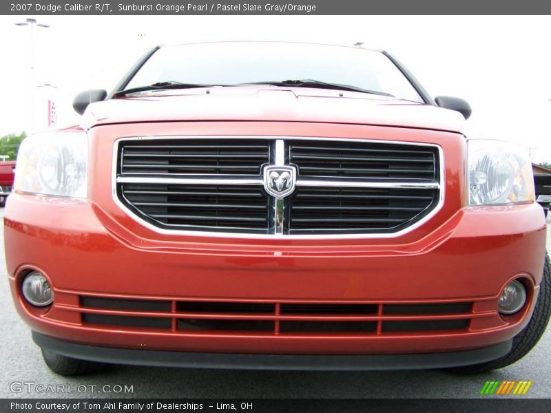 Sunburst Orange Pearl / Pastel Slate Gray/Orange 2007 Dodge Caliber R/T