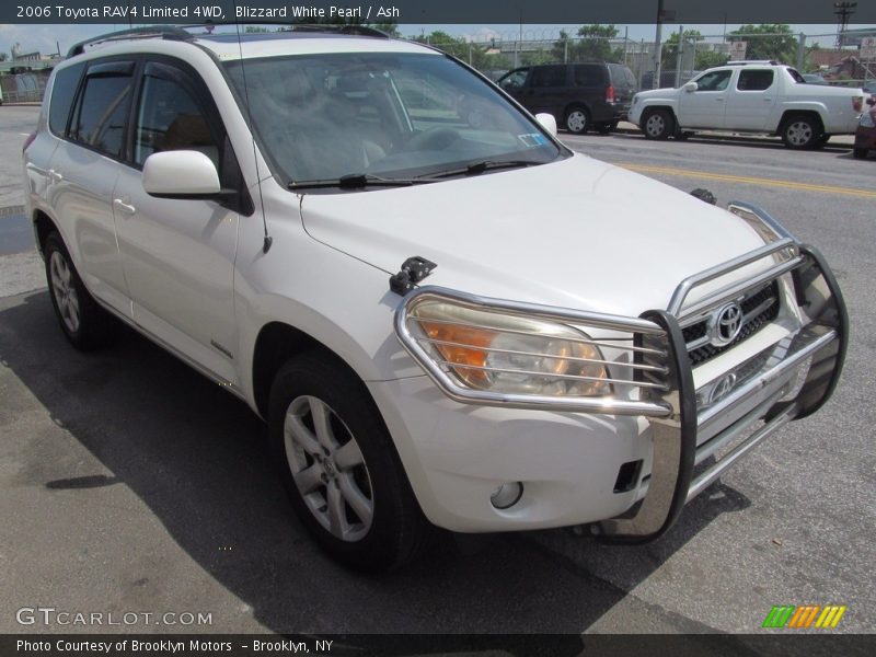 Blizzard White Pearl / Ash 2006 Toyota RAV4 Limited 4WD