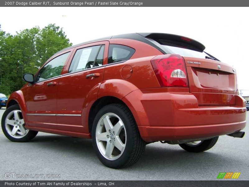 Sunburst Orange Pearl / Pastel Slate Gray/Orange 2007 Dodge Caliber R/T