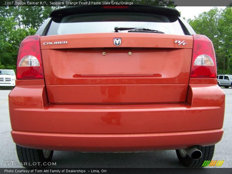 Sunburst Orange Pearl / Pastel Slate Gray/Orange 2007 Dodge Caliber R/T