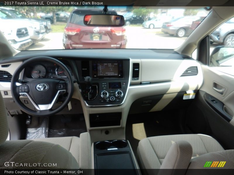 Creme Brulee Mica / Dark Bisque 2017 Toyota Sienna LE