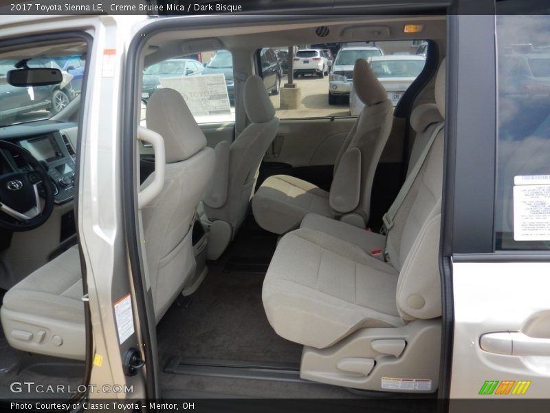 Creme Brulee Mica / Dark Bisque 2017 Toyota Sienna LE