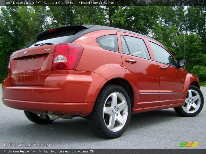 Sunburst Orange Pearl / Pastel Slate Gray/Orange 2007 Dodge Caliber R/T