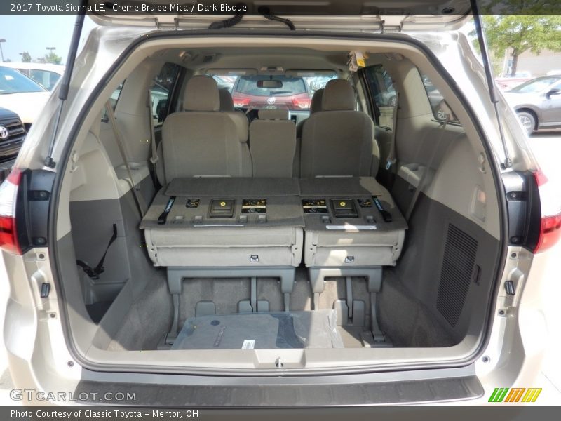 Creme Brulee Mica / Dark Bisque 2017 Toyota Sienna LE