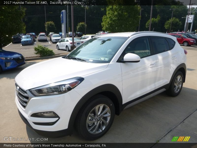 Dazzling White / Gray 2017 Hyundai Tucson SE AWD