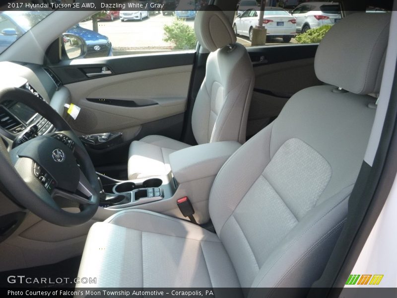 Dazzling White / Gray 2017 Hyundai Tucson SE AWD