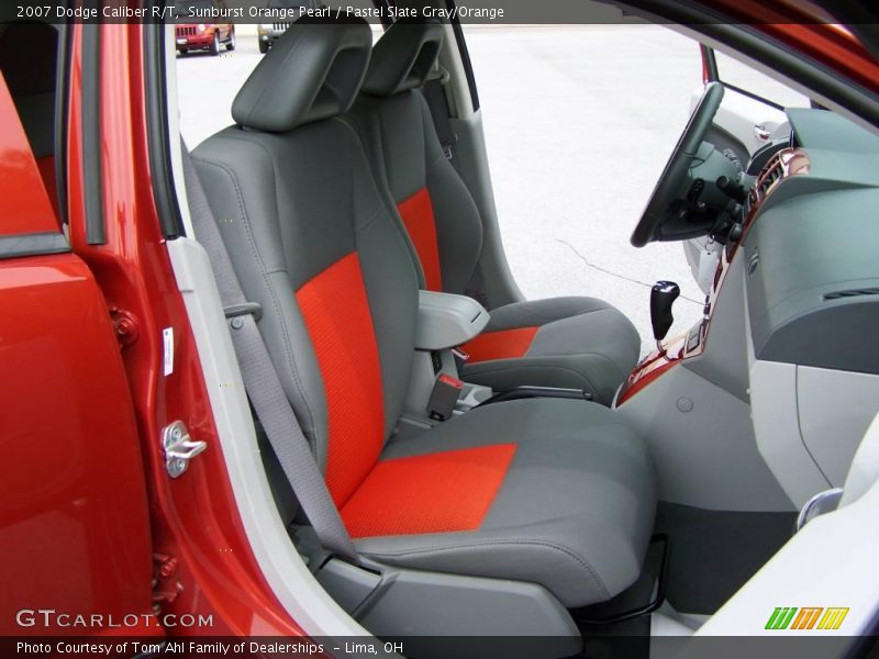 Sunburst Orange Pearl / Pastel Slate Gray/Orange 2007 Dodge Caliber R/T
