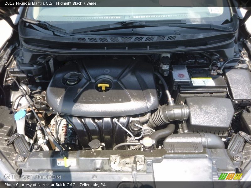 Midnight Black / Beige 2012 Hyundai Elantra GLS