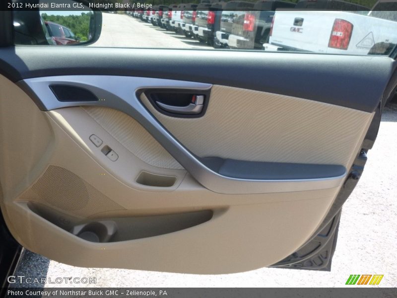 Midnight Black / Beige 2012 Hyundai Elantra GLS