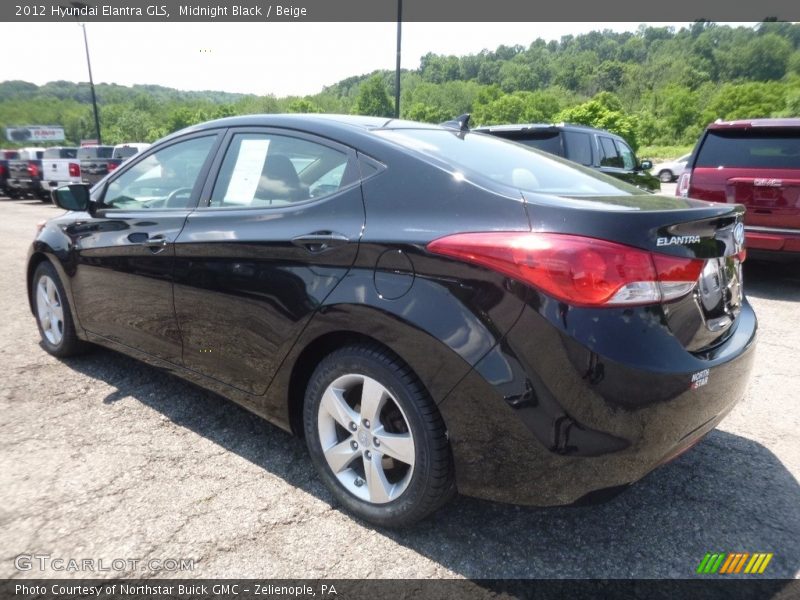 Midnight Black / Beige 2012 Hyundai Elantra GLS