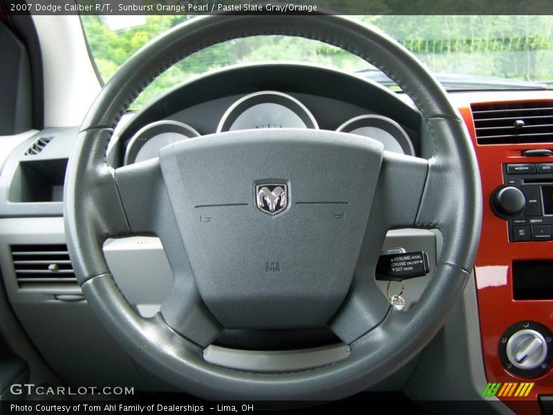 Sunburst Orange Pearl / Pastel Slate Gray/Orange 2007 Dodge Caliber R/T