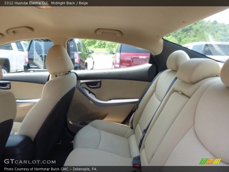 Midnight Black / Beige 2012 Hyundai Elantra GLS