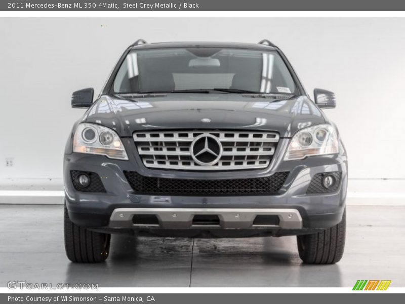 Steel Grey Metallic / Black 2011 Mercedes-Benz ML 350 4Matic