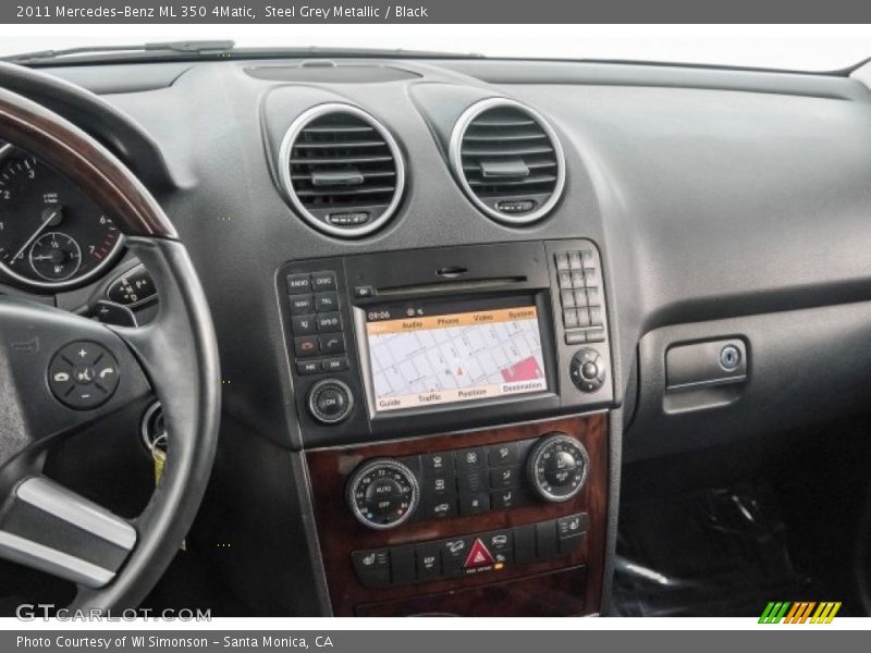 Steel Grey Metallic / Black 2011 Mercedes-Benz ML 350 4Matic